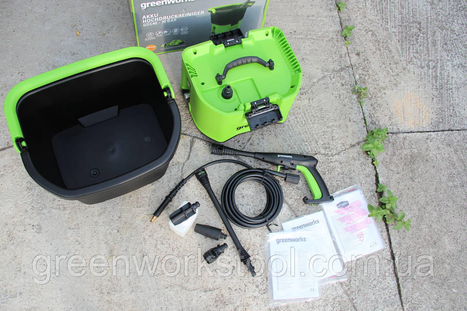 Аккумуляторная мойка высокого давления Greenworks GDC40 GMAX 40V