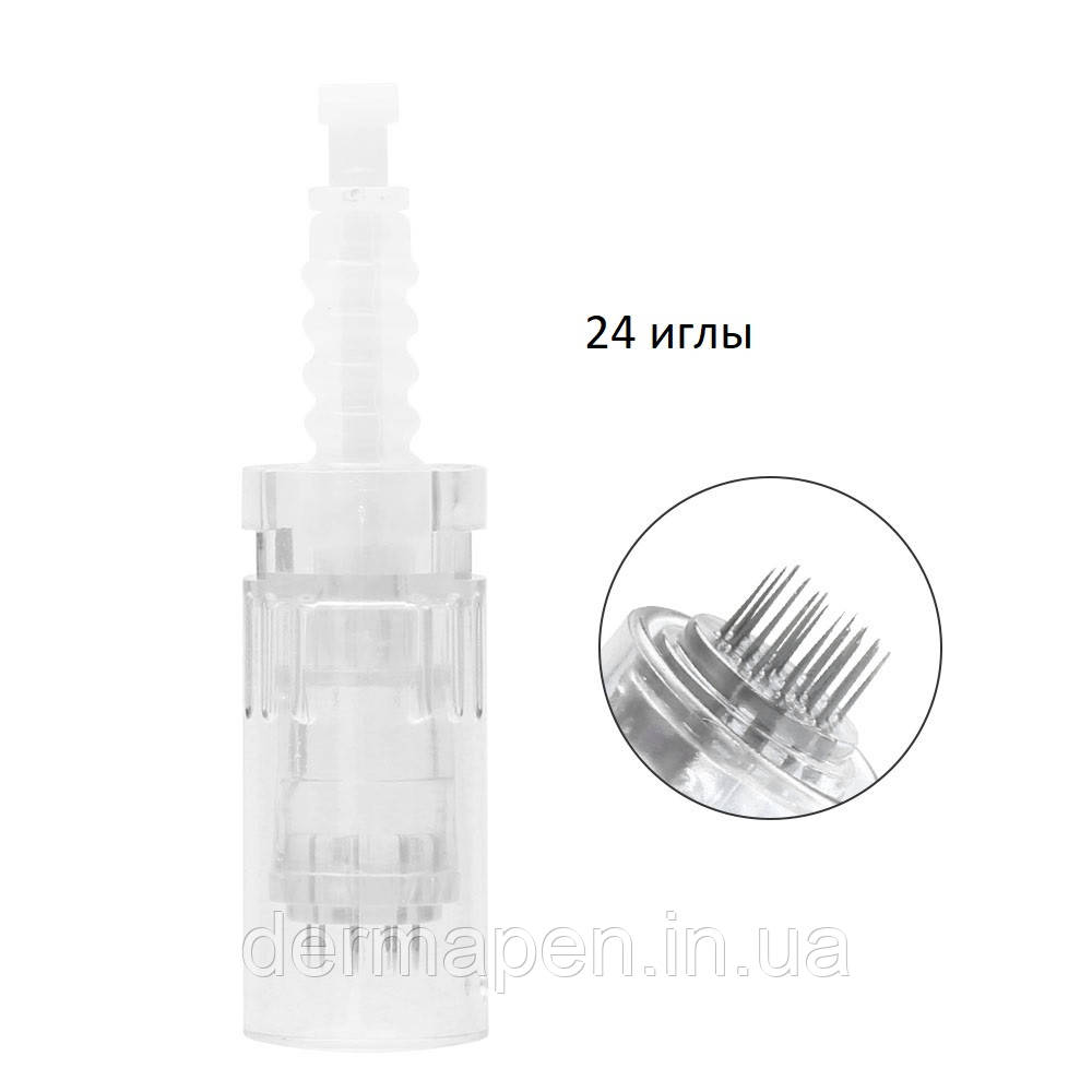 Насадка для дермаштамп на 24 голки (штиковий кріплення), фото 1