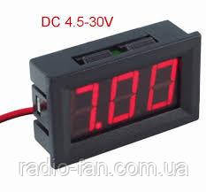 Вольтметр у корпусі 4.5-30V постійно
