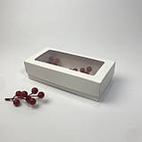 Коробка для подарунка, 200*90*50 мм, з вікном, біла, фото 3
