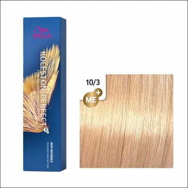 Wella Koleston Perfect Me + 10/3 яскравий золотистий блондин ,60 мл
