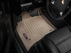 Килими гумові WeatherTech VW Touareg 2002-2010 передні бежеві ( овальний кріплення )