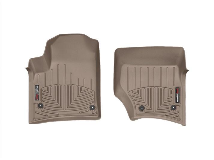 Килими гумові WeatherTech Porsche Cayenne 2003-2010 передні бежеві ( круглий кріплення )