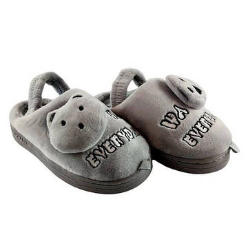 Тапочки кімнатні дитячі з гумкою CoolStyle сірі