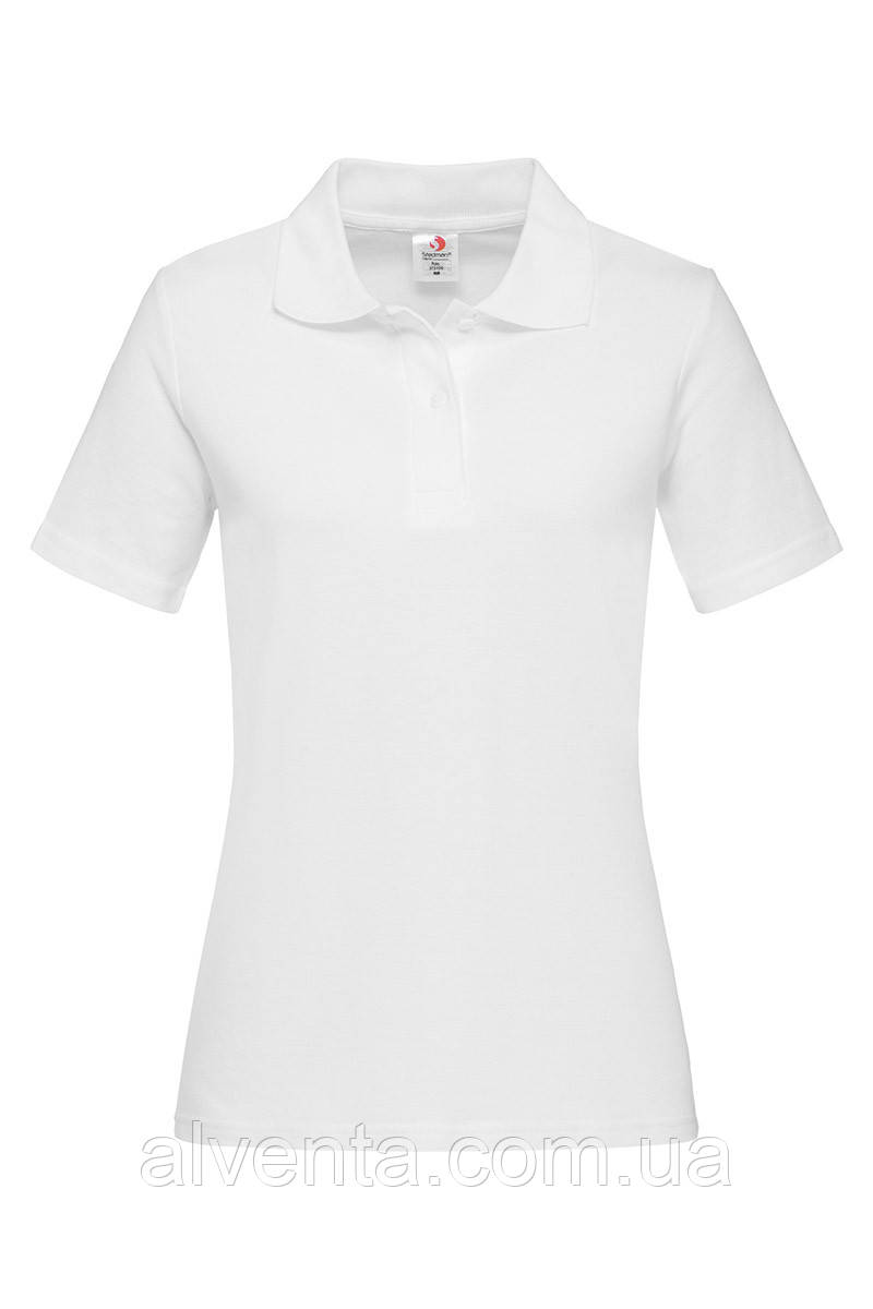 Футболка поло жіноча біла