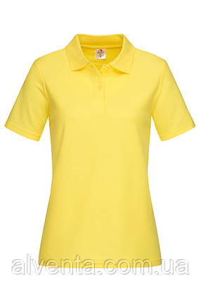 Жовча футболка поло жіноча, фото 1