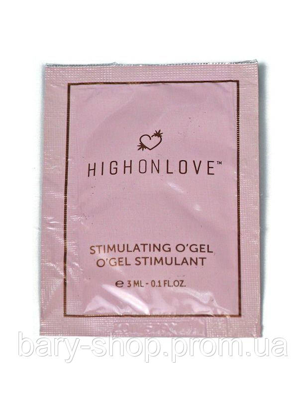 Пробник стимулюючого гелю-вібратора HighOnLove Stimulating Gel O Gel (3 мл) (AS)