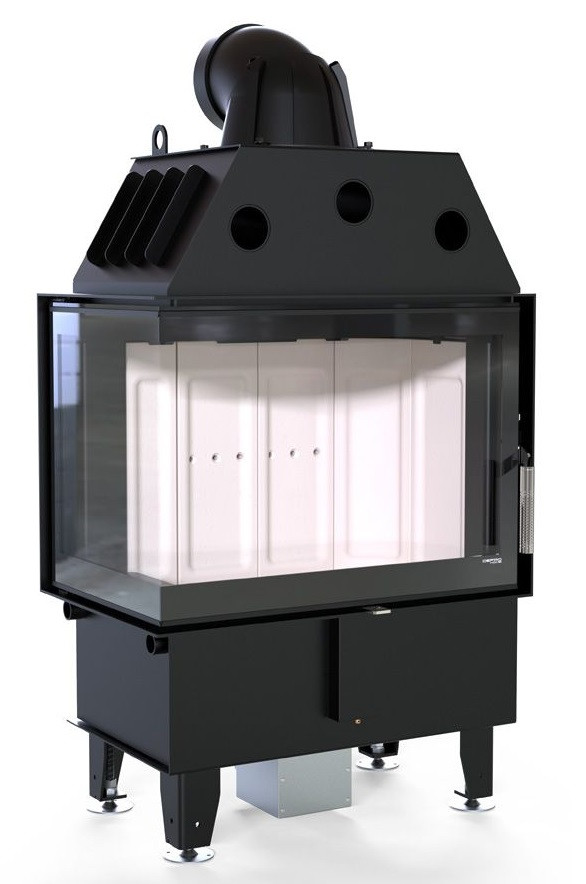 Кутова камінна топка Defro Home Intra SM BL (10 кВт) c лівим боковим склом