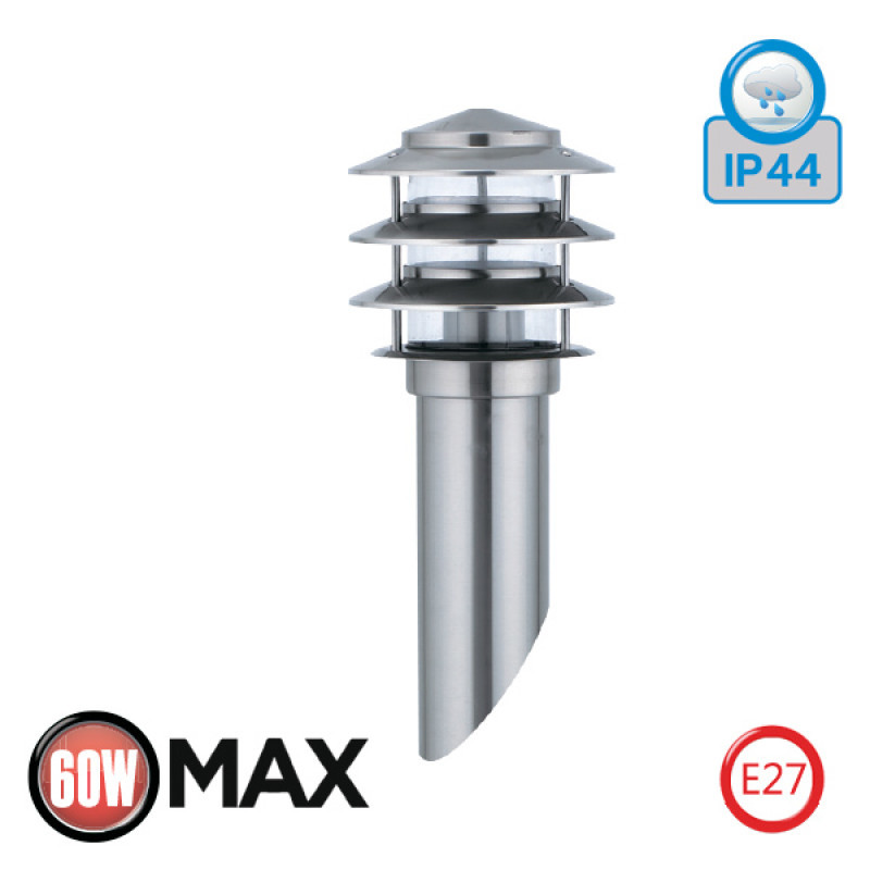 Фасадний Настінний Світильник Horoz "KAYIN-1" Е27 неірж., фото 1