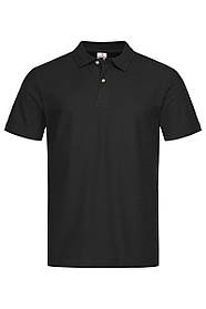 Футболка поло чоловіча чорна