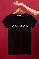 Женская\Мужская футболка с надписью ZARAZA