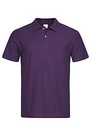 Футболка поло чоловіча фіолетова
