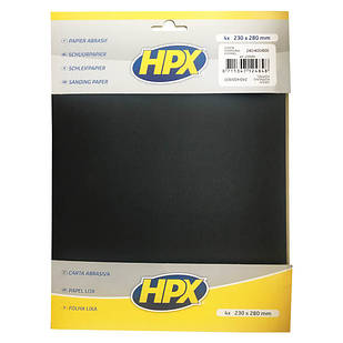 P240-P400-P600, 4 шт. - набір абразивних листів для вологого шліфування