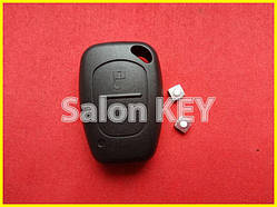 Ключ Nissan Primastar 2002-2010 корпус ключа + 2 мікрики (Сепер якість)