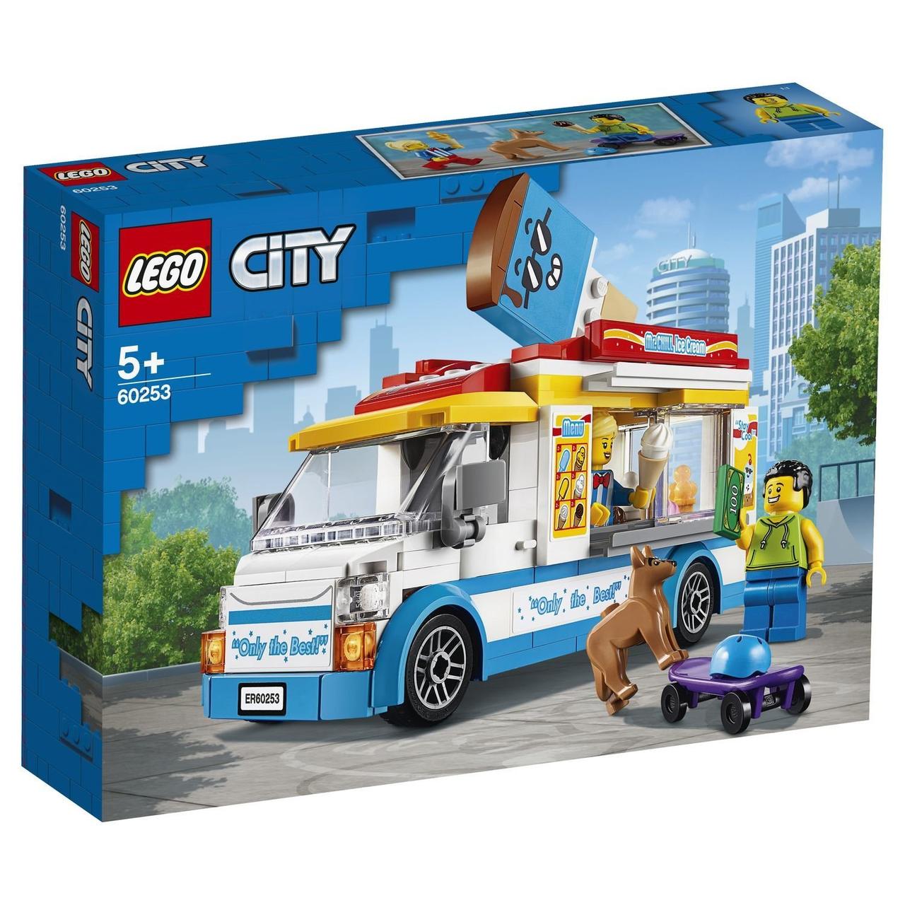 LEGO ЛЕГО Сity Грузовик мороженщика 60253 (200 деталей) BricksLife - фото 1 - id-p1199582270