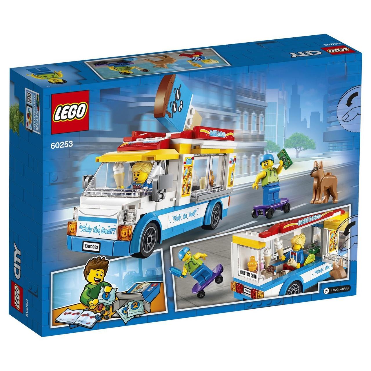 LEGO ЛЕГО Сity Грузовик мороженщика 60253 (200 деталей) BricksLife - фото 2 - id-p1199582270