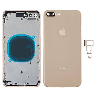 Корпус для iPhone 8 Plus, з утримувачем SIM-карти, з бічними кнопками, золотистий, Original