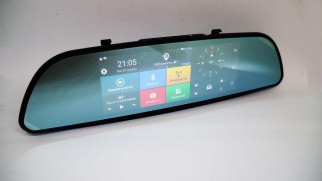 Зеркало видеорегистратор D35 ANDROID 6.1 3G экран LCD 7 , GPS авторегистратор на андроиде - фото 1 - id-p1199592239