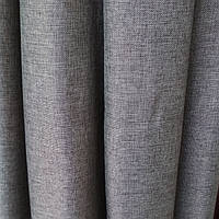 Штори льон графіт