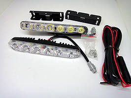 LED Авто Фара Ходові вогні DRL-9-Y-W комплект з поворотом