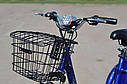Електровелосипед SkyBike трицикл (350W-36V) синій, фото 3