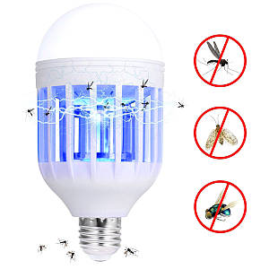 Антимоскітна світлодіодна лампочка E27 / B22 - 2 в 1 проти комарів, москітів, мошок фумігатор