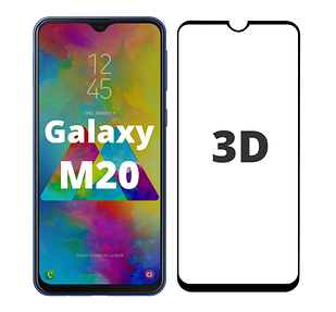 Захисне скло 3D для Samsung Galaxy M20 M205 (самсунг М20)