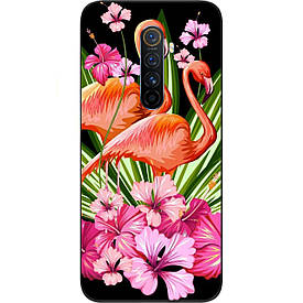 Чохол силіконовий з картинкою для Realme X2 Pro Фламінго