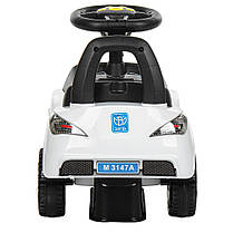 Дитяча каталка-толокар Bambi Audi M 3147A-1, біла, фото 4