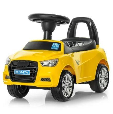 Дитяча каталка-толокар Bambi Audi M 3147A-6, жовта, фото 1