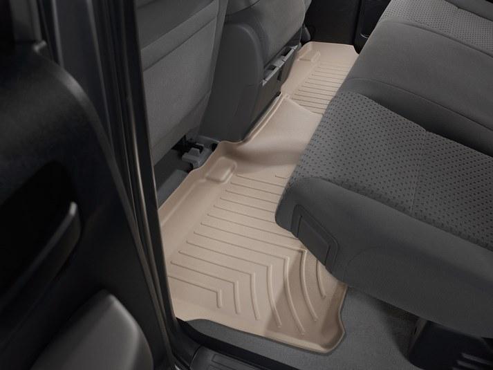 Килими гумові WeatherTech Toyota Tundra 2007-2013 ( Double Cab) задні бежеві