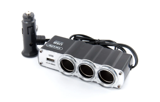 Розгалужувач автомобільний з USB - IN-CAR Разветвитель тройник, фото 1