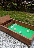 Лоток для гри в кістки dnd / Дерев'яна коробка в сільському вінтажному стилі / RPG Dice box, фото 3
