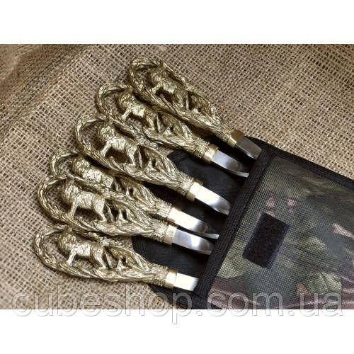 Набір шампурів "Лев" (у чохлі), фото 1