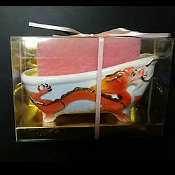 Підставка під губку порцеляна Дракон, 13 см Lefard