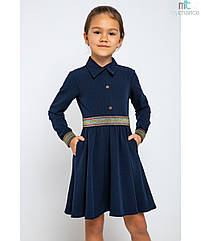 Плаття шкільне з кишенями для дівчаток 229 тм MyChance Розміри 116 122 134