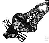 Боді чорне мереживне, фото 3