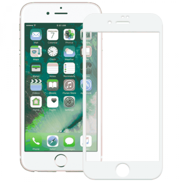 Apple iPhone 6 Plus/6S Plus Захисне скло + плівка на задню поверхню XO Series-8 FD1 3D White 0,26 mm