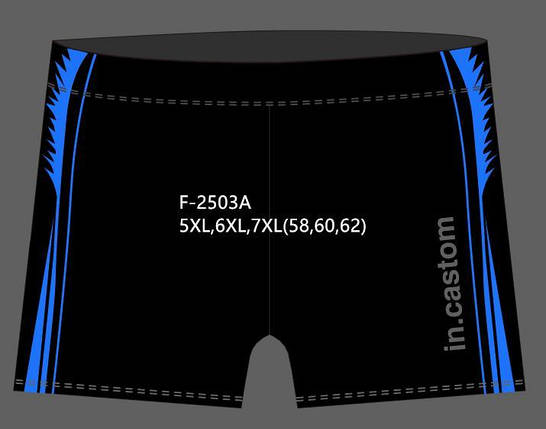 Плавки чоловічі купальні in.CASTOM (5XL за 7XL) арт.F-2503A, фото 1