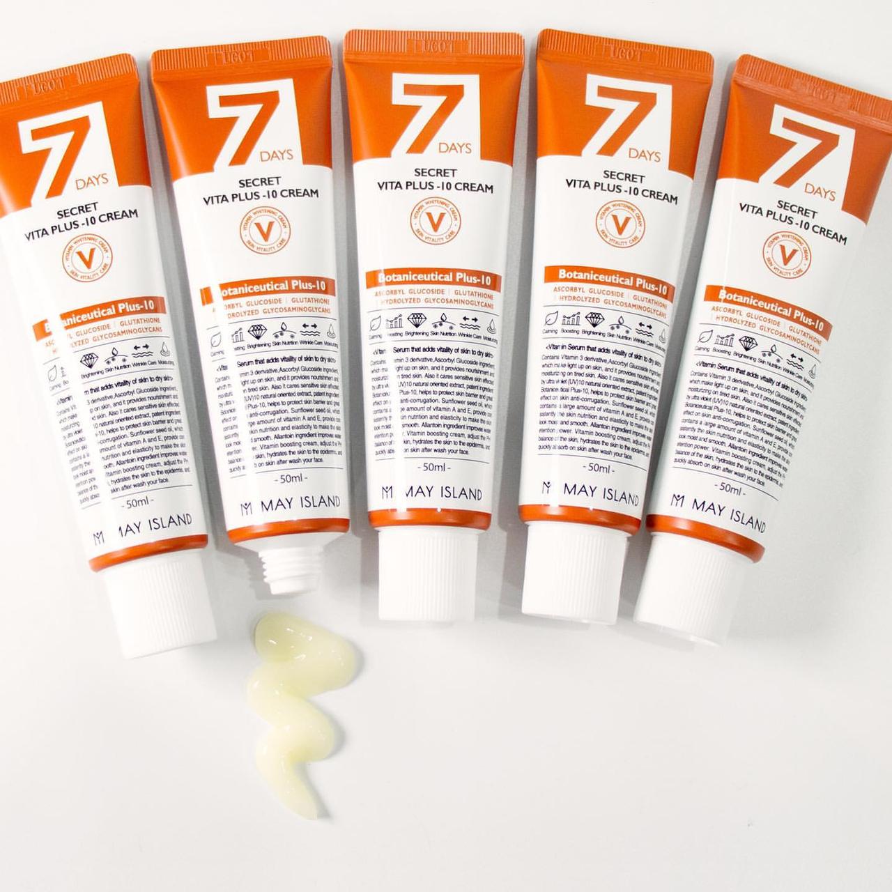 Вітамінний крем для обличчя May Island 7 Days Secret Vita Plus-10 Cream 50 мл