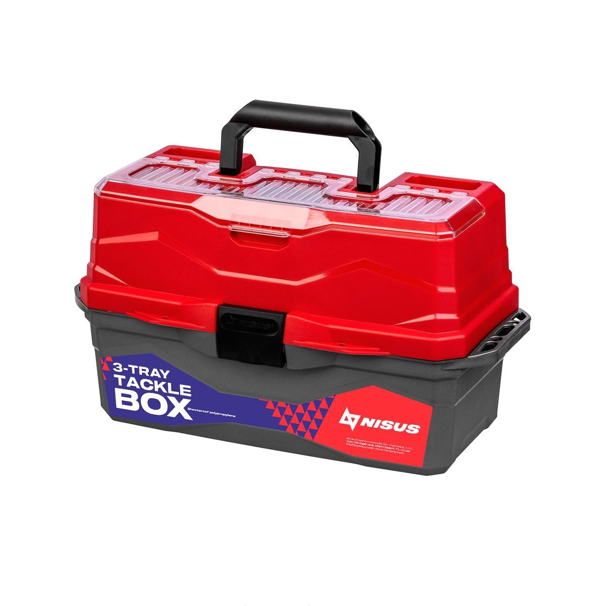Ящик для снастей Tackle Box триполичний Nisus Червоний