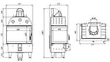Кутова камінна топка Defro Home Intra SM BL (10 кВт) c лівим боковим склом, фото 3