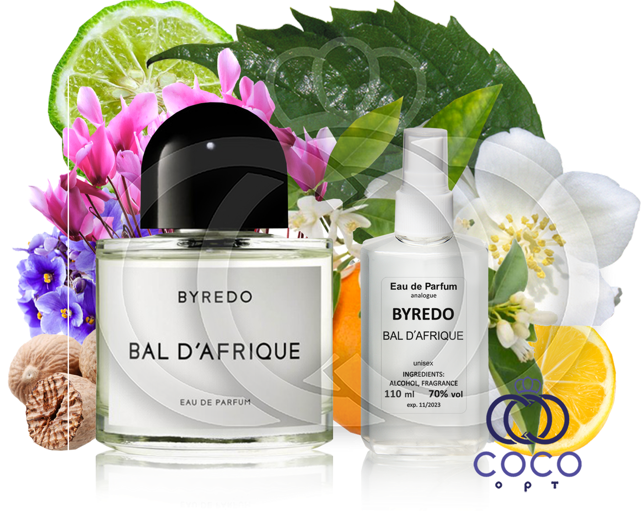 Парфумована вода унісекс Byredo Bal d'afrique 110 Ml ОАЕ в пластиковій пляшці, фото 1