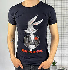 Модна стильна футболка з принтом Багз Банні, кролик Багз, Bugs Bunny р. XS див. виміри в ПОВНОМУ ОПИСІ товару