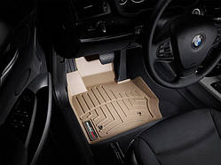 Килими гумові WeatherTech BMW X4 2014-2017 передні бежеві