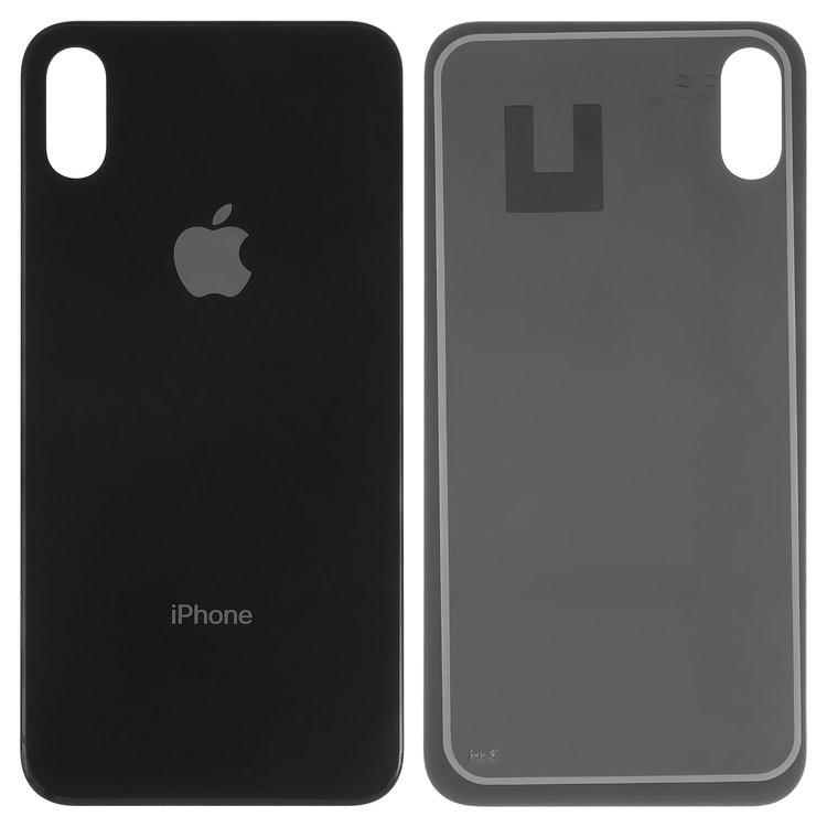 Задня панель корпусу для iPhone X, чорна, треба зняти скло камери, small hole, фото 1