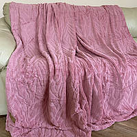 Покрывало на кровать или диван Шиншилла Цвет лиловый Размер Евро 200*220см