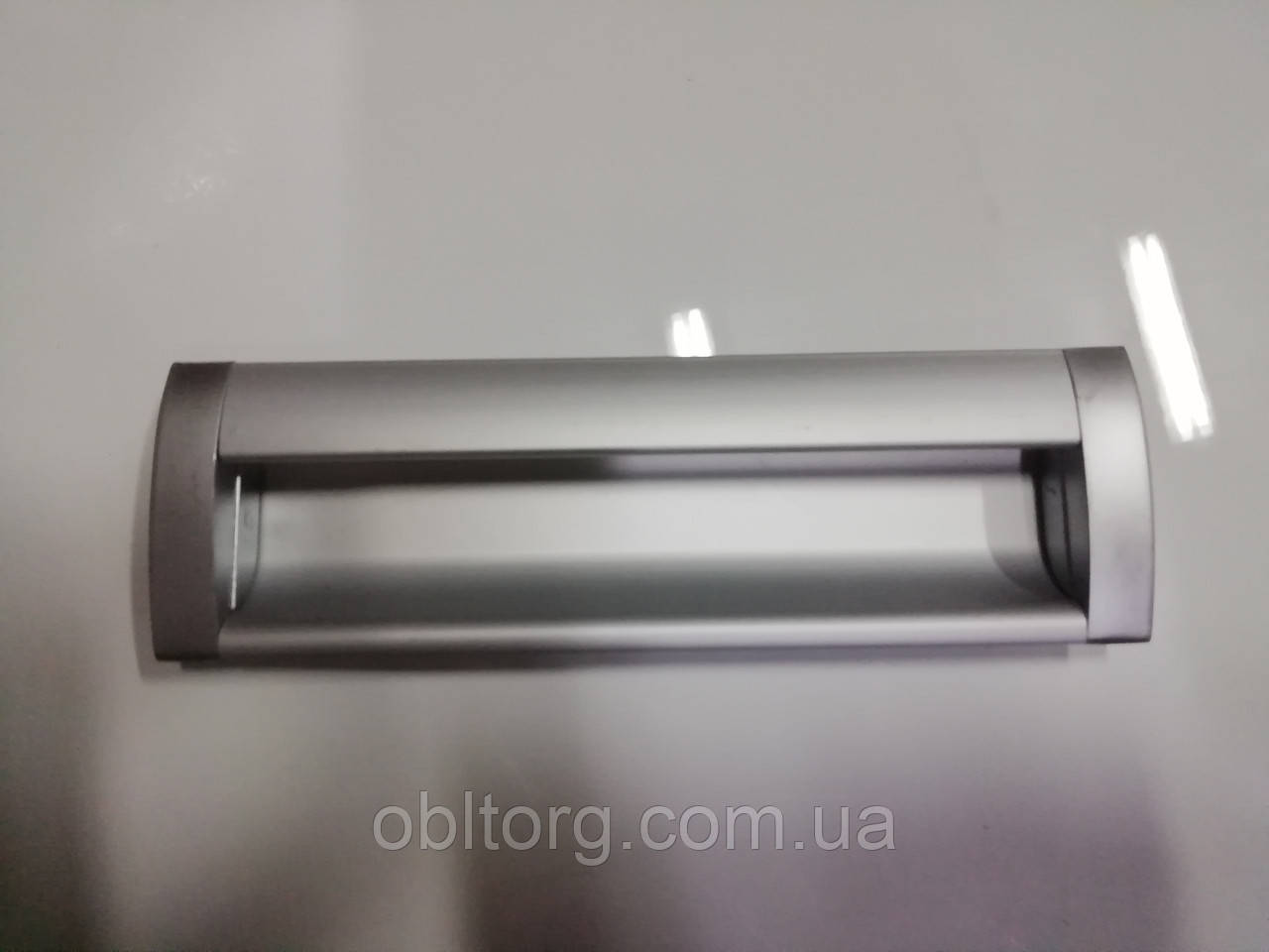 Ручка меблева врізна GIFF UA08/C00/08/128 матовий хром/алюміній, фото 1