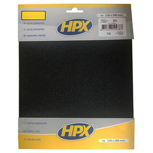 Р80, 4 шт. - набір абразивних листів для вологого шліфування