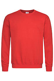 Світшот унісекс червоний (підкладка фліс)